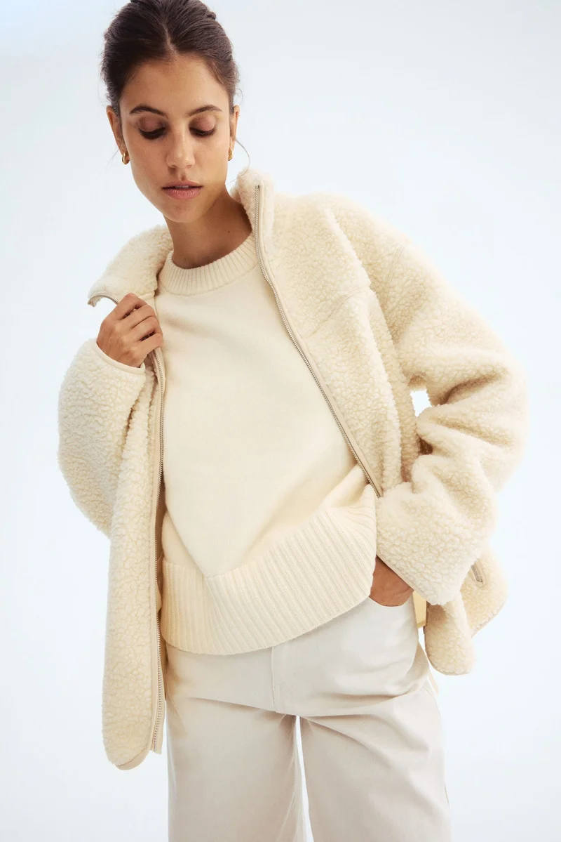 H&M MAMA Before &amp; After Babywearing teddy jacket